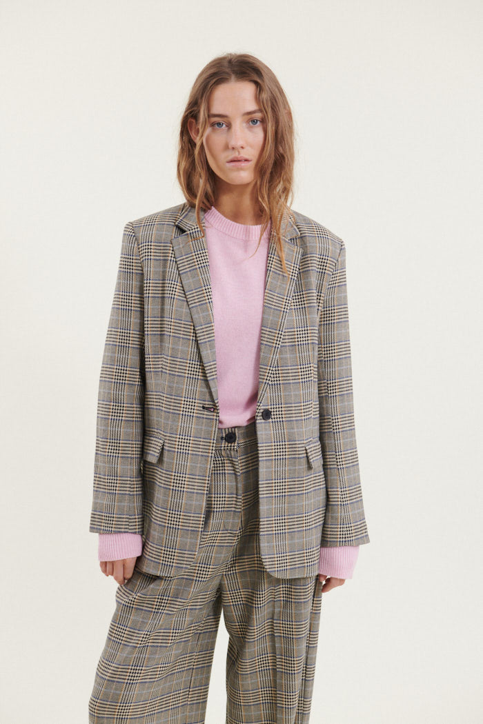 Basic Apparel Marjorie Blazer Jakker 453 Light Khaki/Black